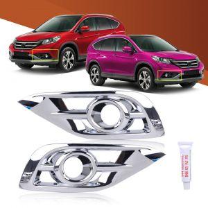 Накладки хромированные на противотуманные фары для HONDA CR-V 2012 Американская версия 2.4